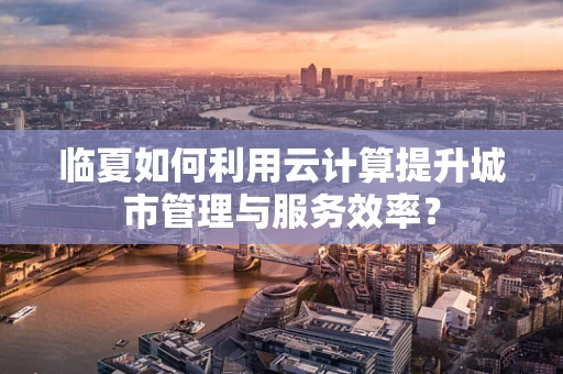 临夏如何利用云计算提升城市管理与服务效率？