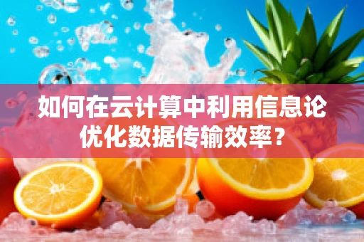 如何在云计算中利用信息论优化数据传输效率？
