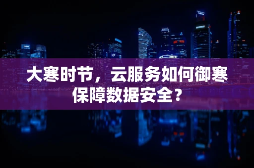 大寒时节，云服务如何御寒保障数据安全？