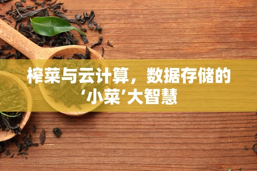 榨菜与云计算，数据存储的‘小菜’大智慧