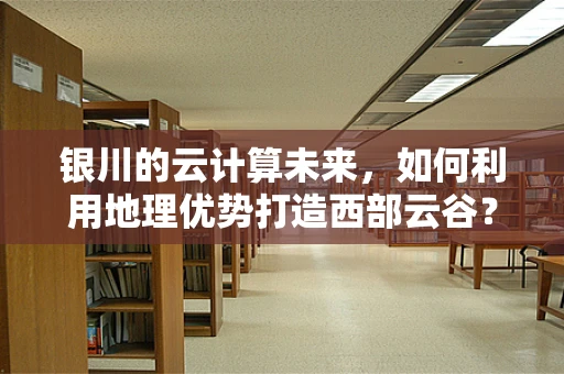 银川的云计算未来，如何利用地理优势打造西部云谷？