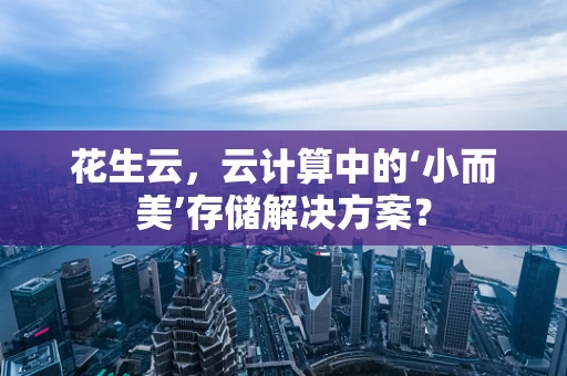 花生云，云计算中的‘小而美’存储解决方案？
