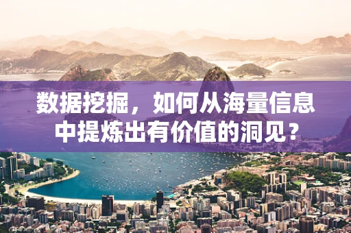 数据挖掘，如何从海量信息中提炼出有价值的洞见？