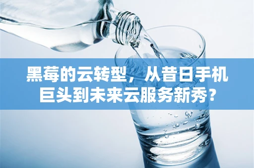 黑莓的云转型，从昔日手机巨头到未来云服务新秀？