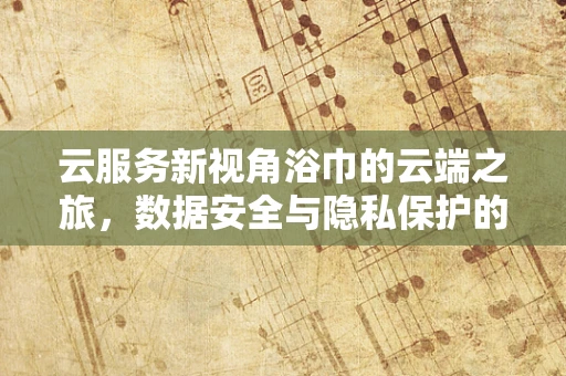 云服务新视角浴巾的云端之旅，数据安全与隐私保护的隐喻
