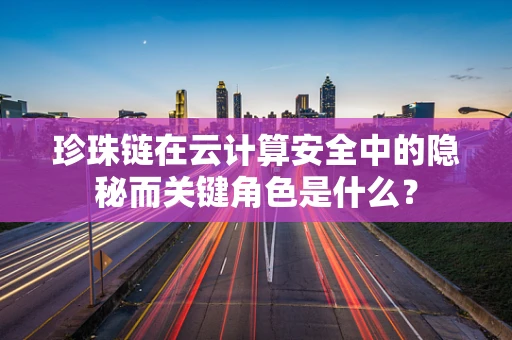 珍珠链在云计算安全中的隐秘而关键角色是什么？