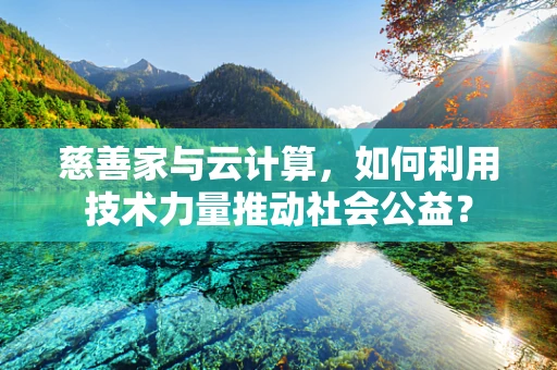 慈善家与云计算，如何利用技术力量推动社会公益？
