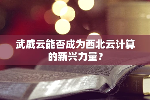 武威云能否成为西北云计算的新兴力量？
