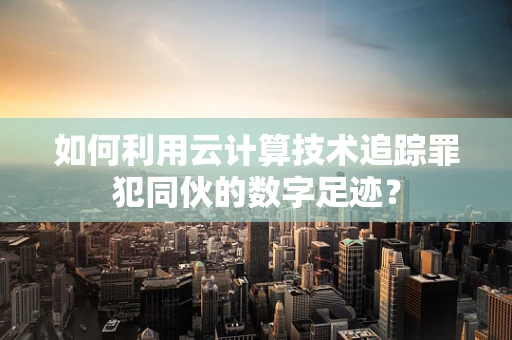 如何利用云计算技术追踪罪犯同伙的数字足迹？