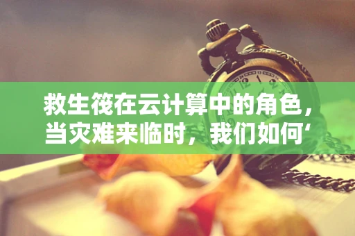 救生筏在云计算中的角色，当灾难来临时，我们如何‘浮’出水面？
