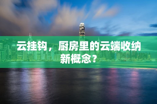 云挂钩，厨房里的云端收纳新概念？