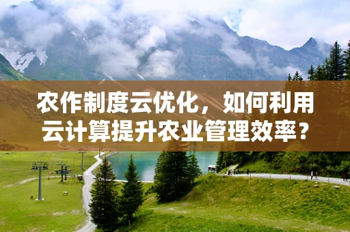 农作制度云优化，如何利用云计算提升农业管理效率？