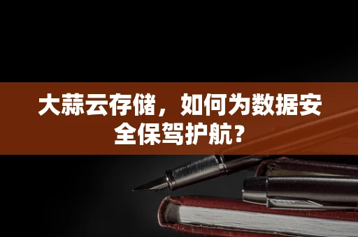 大蒜云存储，如何为数据安全保驾护航？
