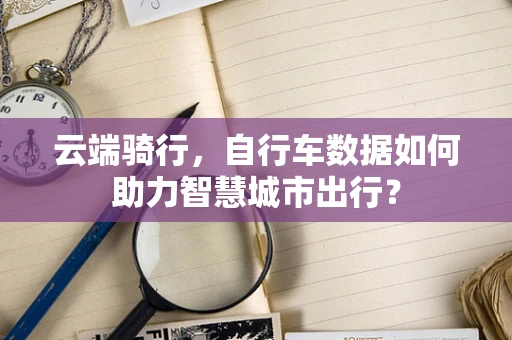 云端骑行，自行车数据如何助力智慧城市出行？