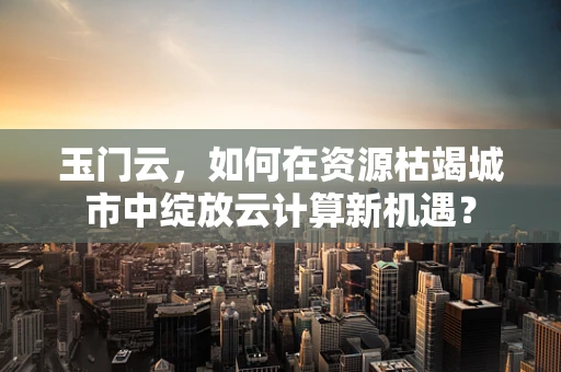 玉门云，如何在资源枯竭城市中绽放云计算新机遇？