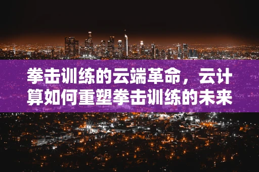 拳击训练的云端革命，云计算如何重塑拳击训练的未来？