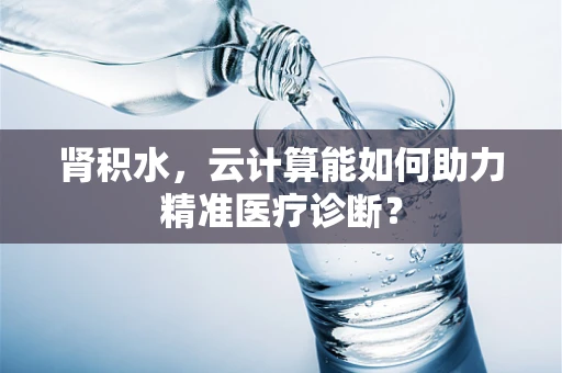 肾积水，云计算能如何助力精准医疗诊断？
