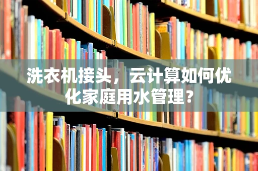 洗衣机接头，云计算如何优化家庭用水管理？