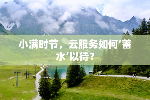 小满时节，云服务如何‘蓄水’以待？