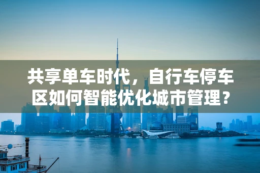 共享单车时代，自行车停车区如何智能优化城市管理？