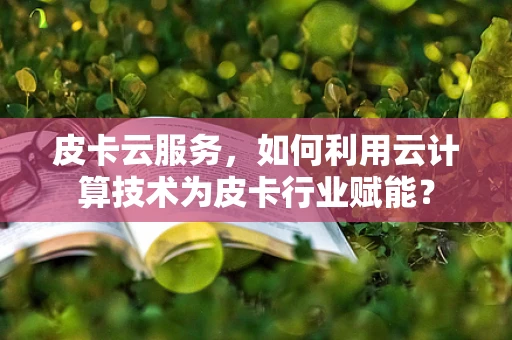皮卡云服务，如何利用云计算技术为皮卡行业赋能？