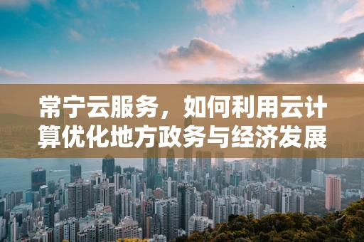 常宁云服务，如何利用云计算优化地方政务与经济发展？