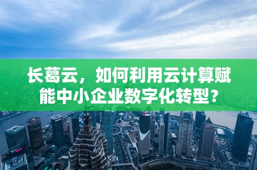 长葛云，如何利用云计算赋能中小企业数字化转型？