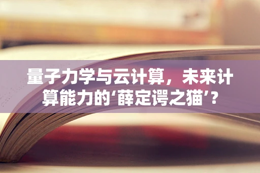 量子力学与云计算，未来计算能力的‘薛定谔之猫’？