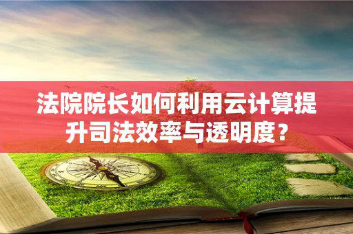 法院院长如何利用云计算提升司法效率与透明度？