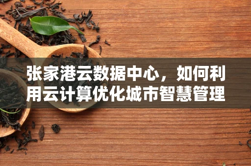 张家港云数据中心，如何利用云计算优化城市智慧管理？