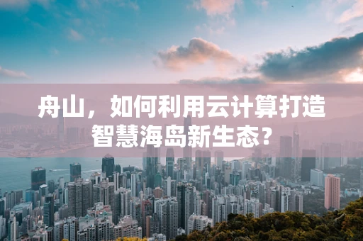 舟山，如何利用云计算打造智慧海岛新生态？