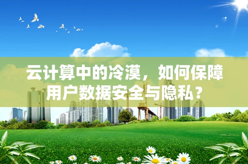 云计算中的冷漠，如何保障用户数据安全与隐私？