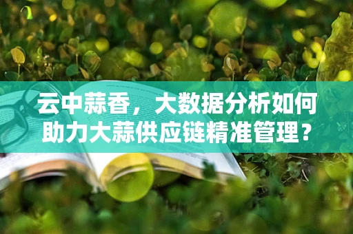 云中蒜香，大数据分析如何助力大蒜供应链精准管理？