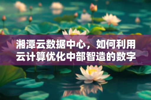 湘潭云数据中心，如何利用云计算优化中部智造的数字基础设施？