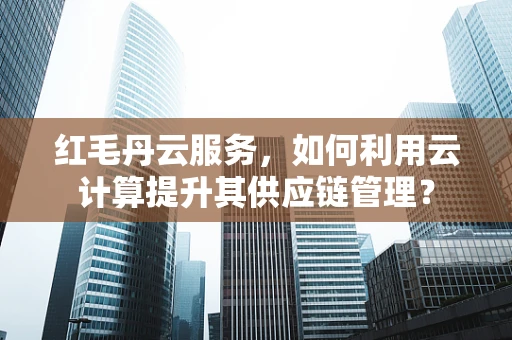红毛丹云服务，如何利用云计算提升其供应链管理？