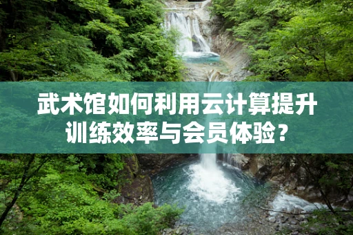 武术馆如何利用云计算提升训练效率与会员体验？