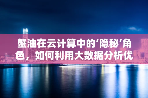 蟹油在云计算中的‘隐秘’角色，如何利用大数据分析优化存储与传输？