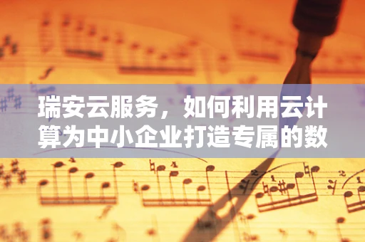 瑞安云服务，如何利用云计算为中小企业打造专属的数字转型加速器？