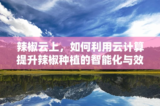 辣椒云上，如何利用云计算提升辣椒种植的智能化与效率？