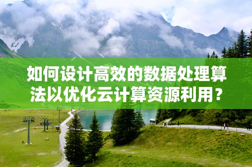 如何设计高效的数据处理算法以优化云计算资源利用？