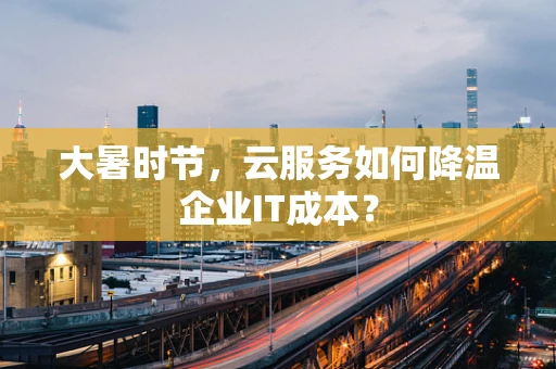 大暑时节，云服务如何降温企业IT成本？