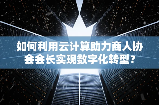 如何利用云计算助力商人协会会长实现数字化转型？