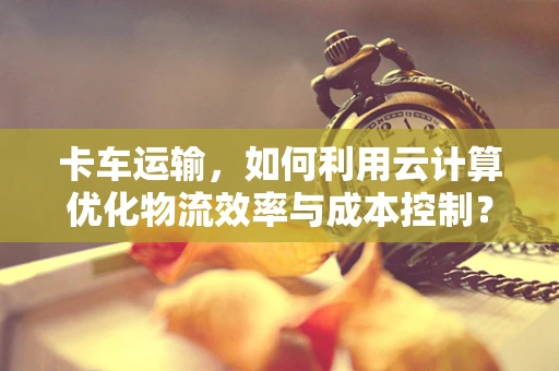 卡车运输，如何利用云计算优化物流效率与成本控制？