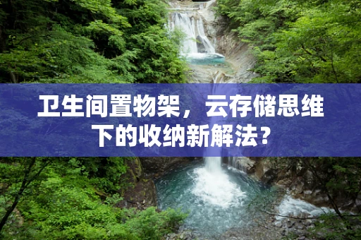 卫生间置物架，云存储思维下的收纳新解法？