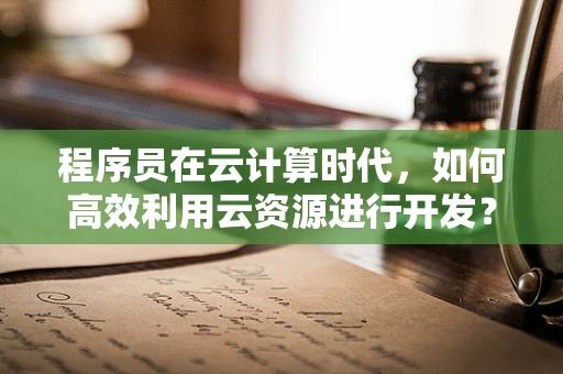 程序员在云计算时代，如何高效利用云资源进行开发？