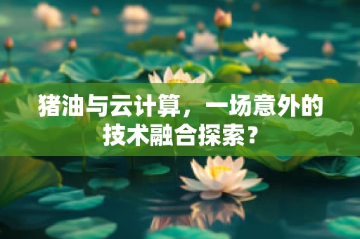 猪油与云计算，一场意外的技术融合探索？