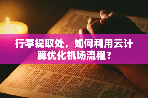 行李提取处，如何利用云计算优化机场流程？