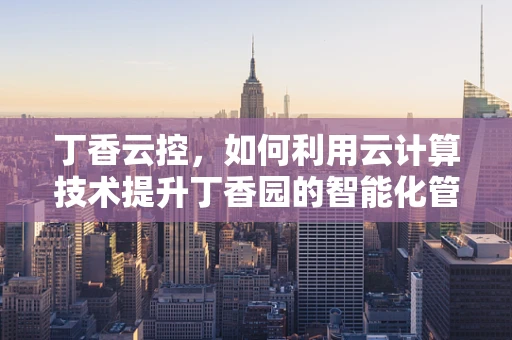 丁香云控，如何利用云计算技术提升丁香园的智能化管理？