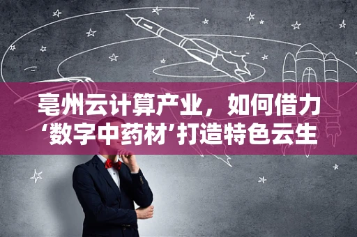 亳州云计算产业，如何借力‘数字中药材’打造特色云生态？