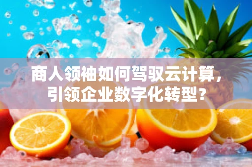 商人领袖如何驾驭云计算，引领企业数字化转型？